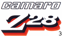 1978 Camaro Z28 Decal Kit 